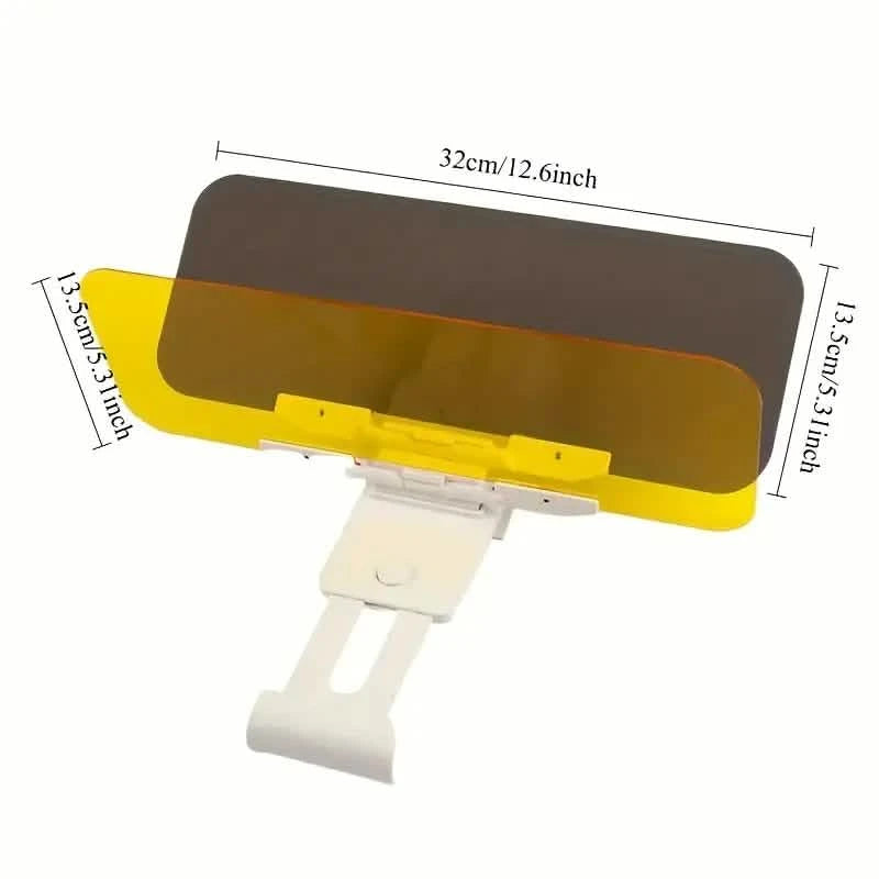 Dual-Use Car Sun Visor – Polarized Day & Night Anti-Glare, UV Resistant