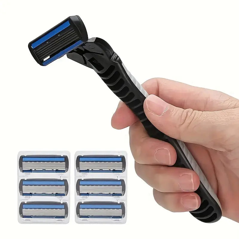 2-Pack: Stainless Steel Shaver with 18 Replacement Razor Blades