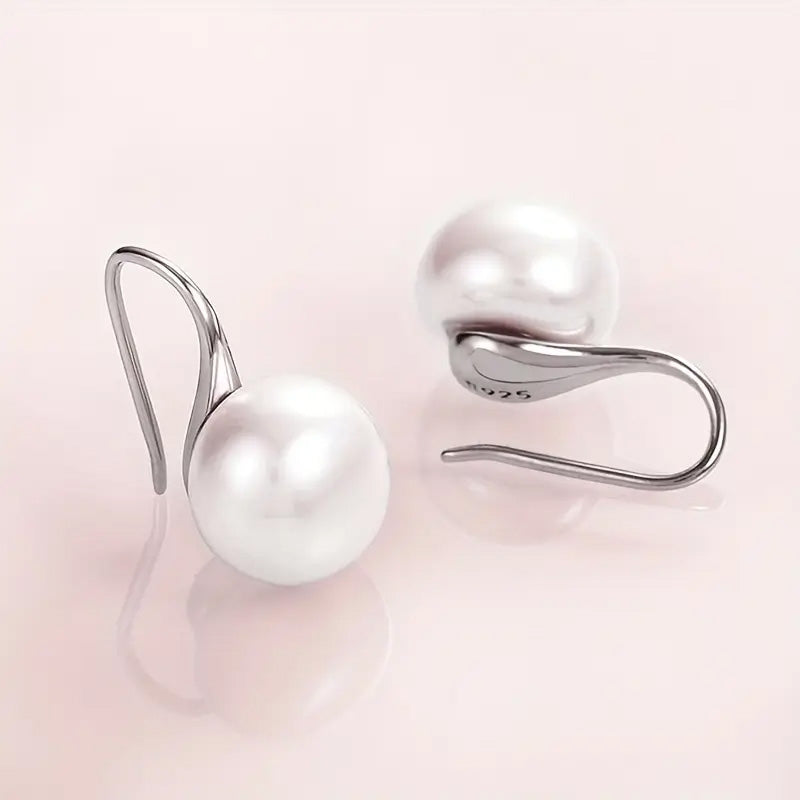 High-Heeled Shoes Pearl Earrings