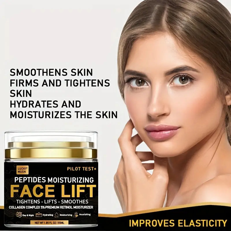 Peptides Face Lift Cream - Deeply Moisturizing, Firming and Lifting Skin