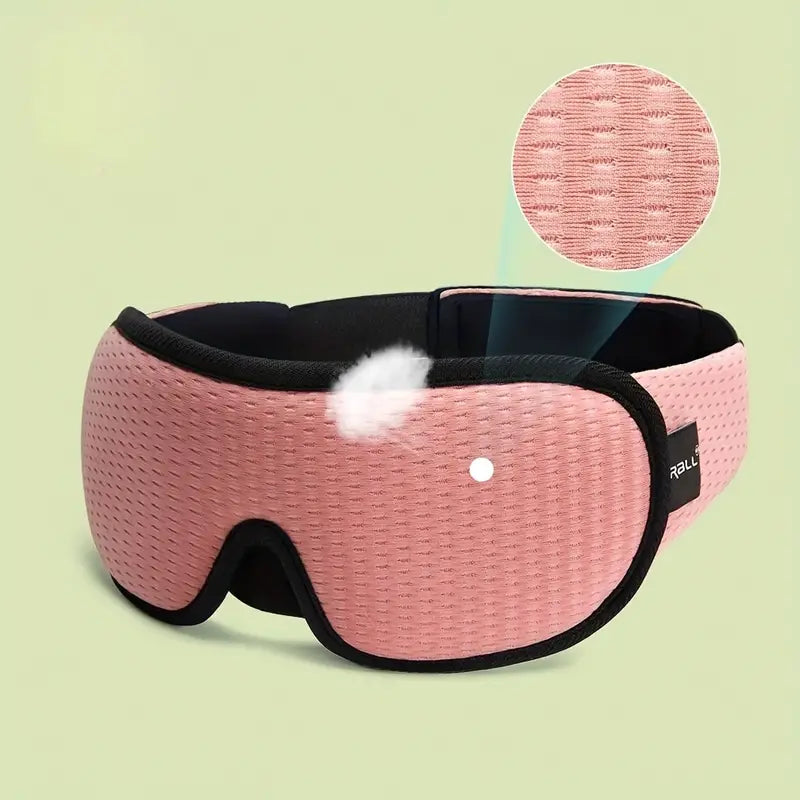 3D Sleeping Mask 100% Blackout Blindfold Sleep Mask Everything Else Pink - DailySale