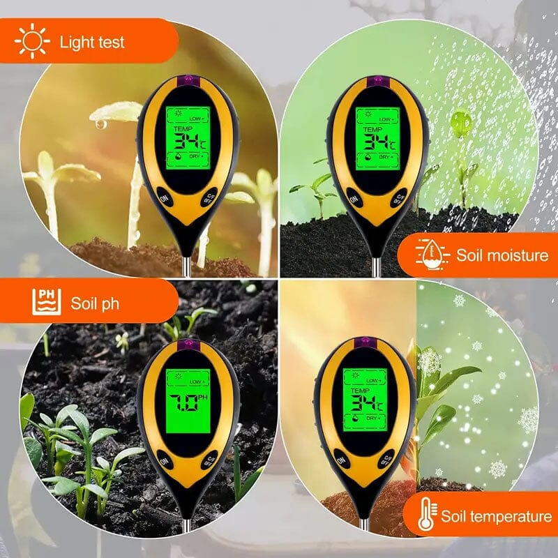 4-in-1 Digital Soil Moisture Meter Garden & Patio - DailySale
