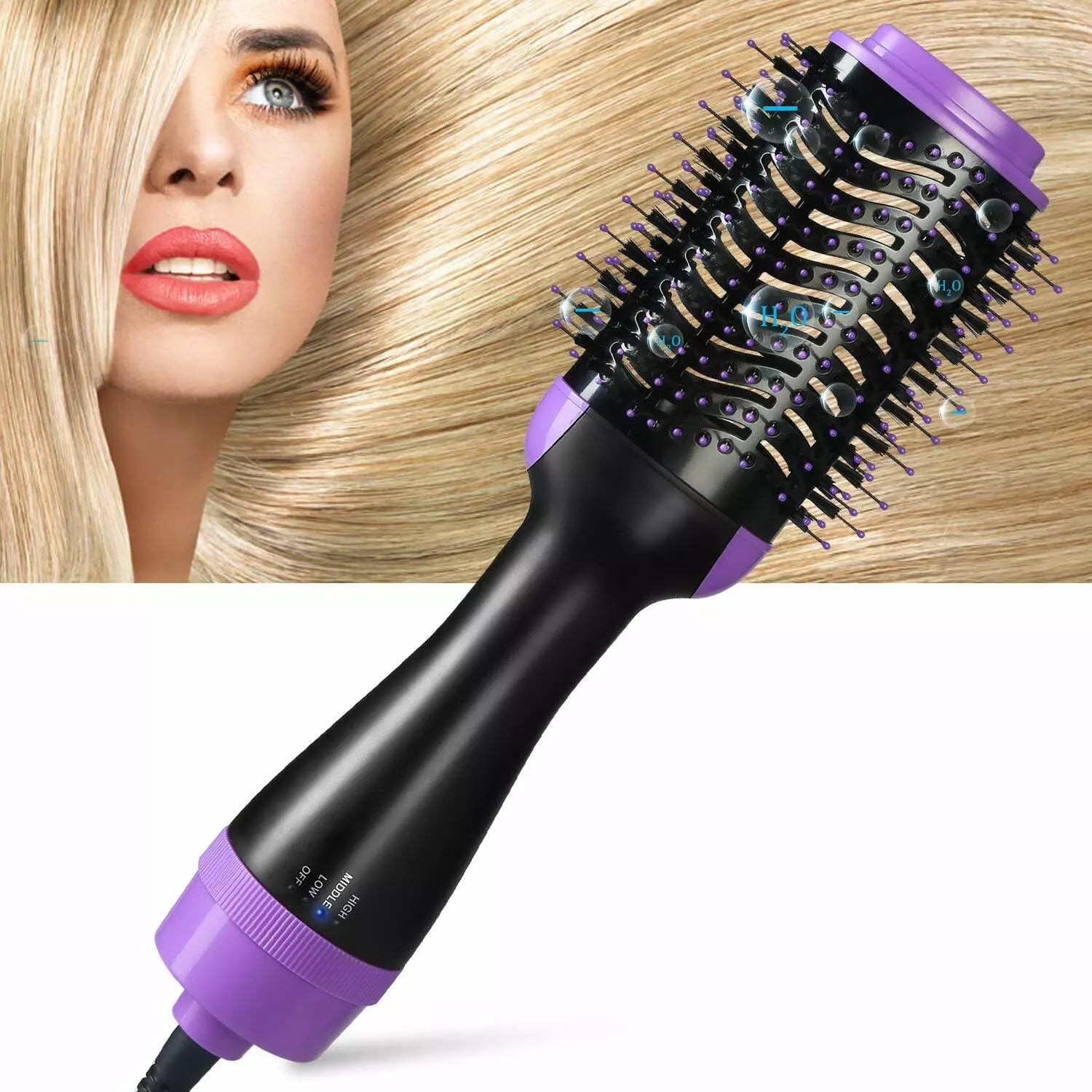 4-in-1 Negative Ion Hot Hair Dryer Brush, ASOGO One Step Hair Dryer & Volumizer Beauty & Personal Care - DailySale