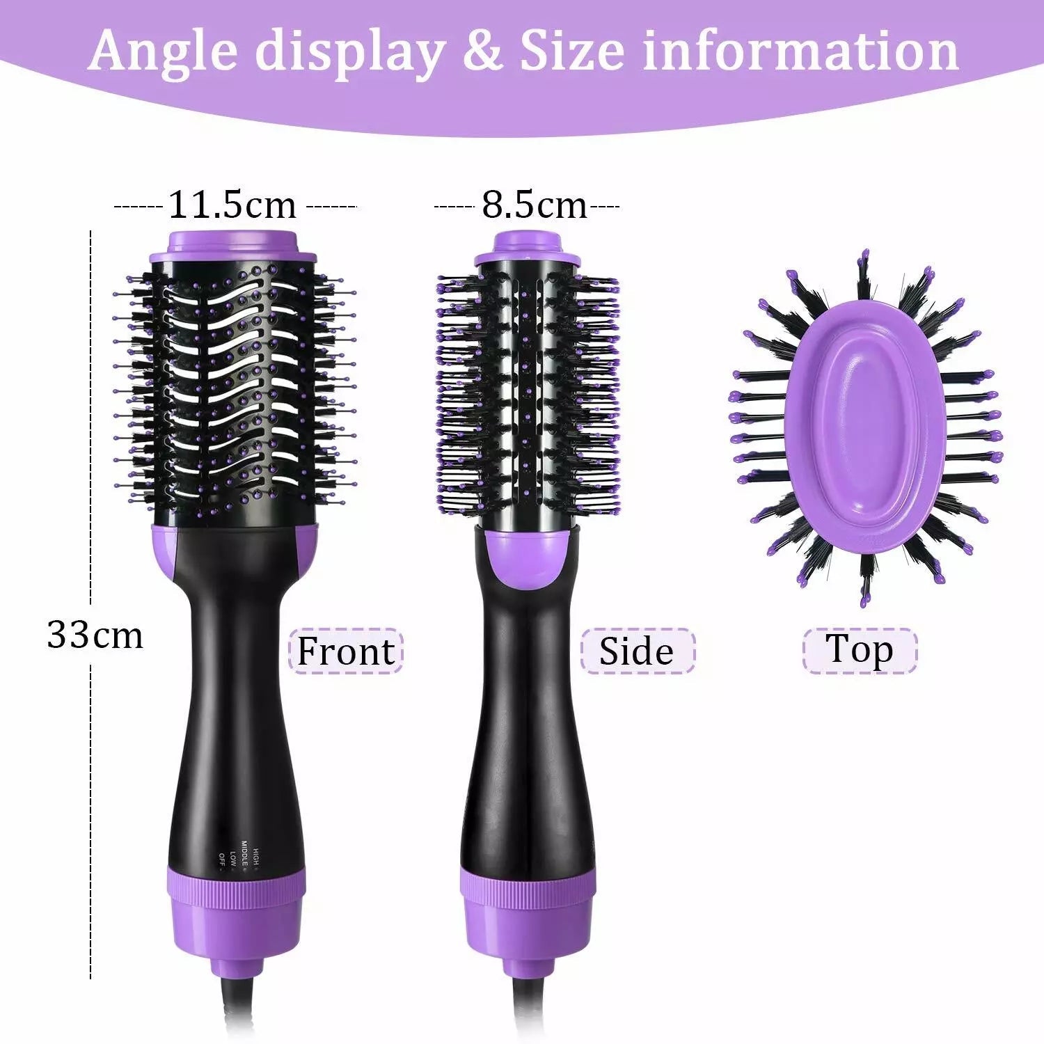 4-in-1 Negative Ion Hot Hair Dryer Brush, ASOGO One Step Hair Dryer & Volumizer Beauty & Personal Care - DailySale