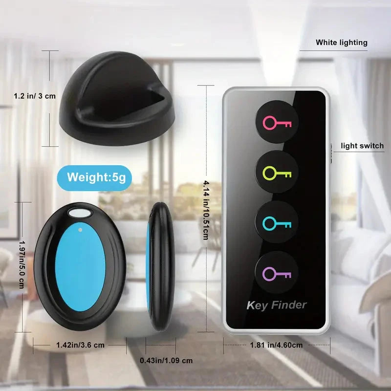 4-Key Finder with LED Flashlight: Locate Your Keys, Wallet, And Remote Control Effortlessly Everything Else - DailySale