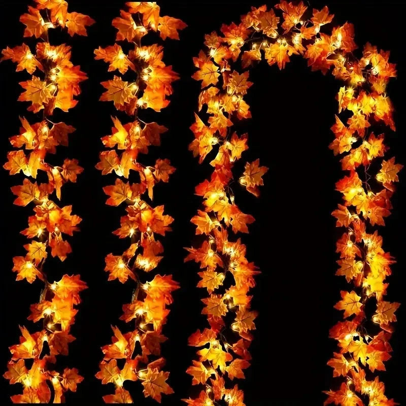 4-Pack: 2M 20LED Fall Garland Fall Decorations LED String & Fairy Lights - DailySale