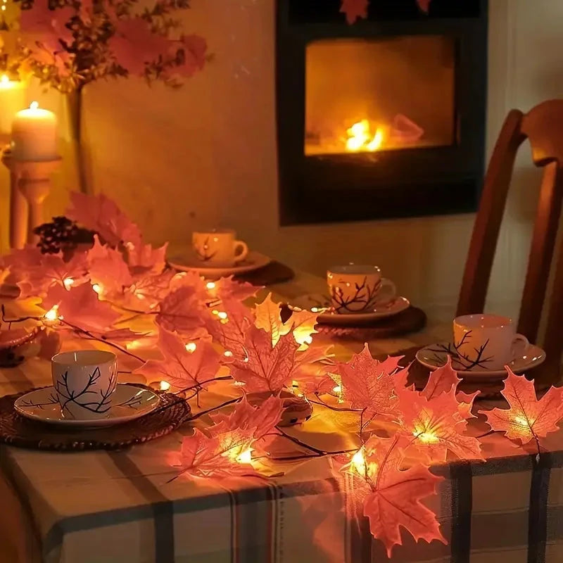 4-Pack: 2M 20LED Fall Garland Fall Decorations LED String & Fairy Lights - DailySale