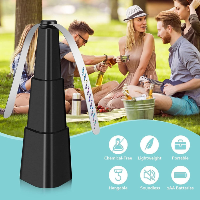 4-Pack: Portable Table Top Fly Fan Fly Spinner with Holographic Blades Pest Control - DailySale