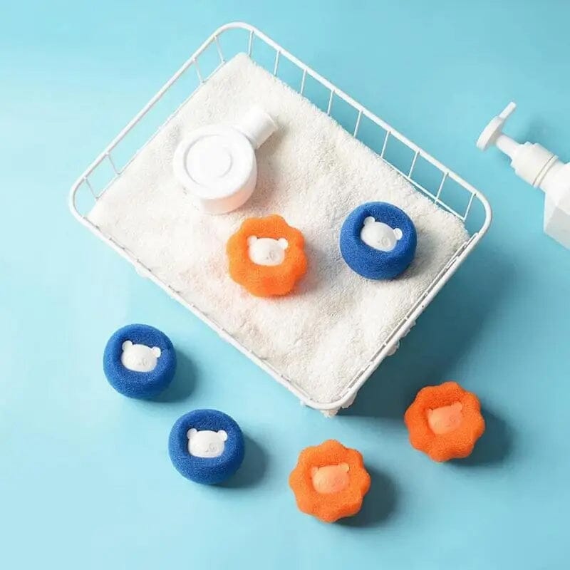 4-Pack: Reusable Laundry Lint Remover Balls Household Appliances - DailySale