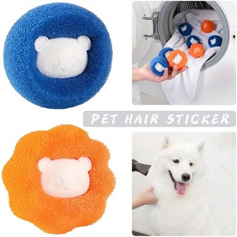 4-Pack: Reusable Laundry Lint Remover Balls Household Appliances - DailySale