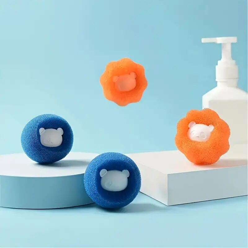 4-Pack: Reusable Laundry Lint Remover Balls Household Appliances - DailySale