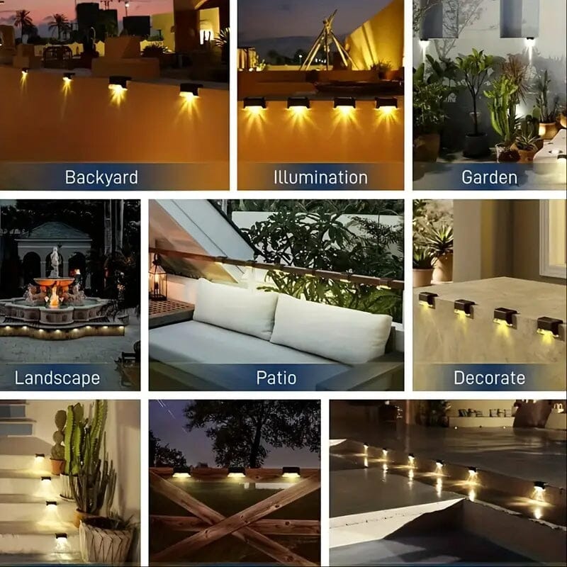 4-Pack: Solar Outdoor Garden Lights Outdoor Lighting - DailySale