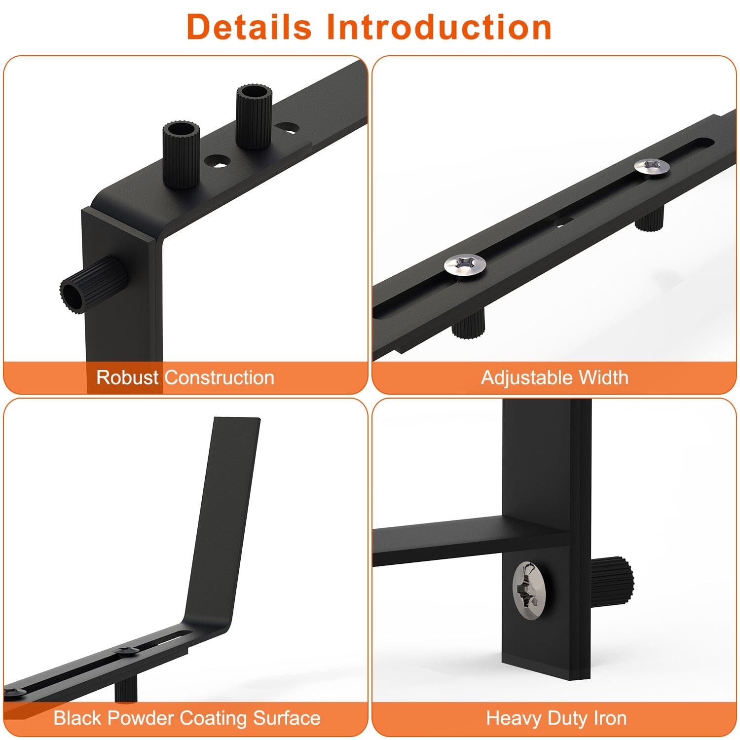 4-Piece: Adjustable Planter Box Brackets Garden & Patio - DailySale