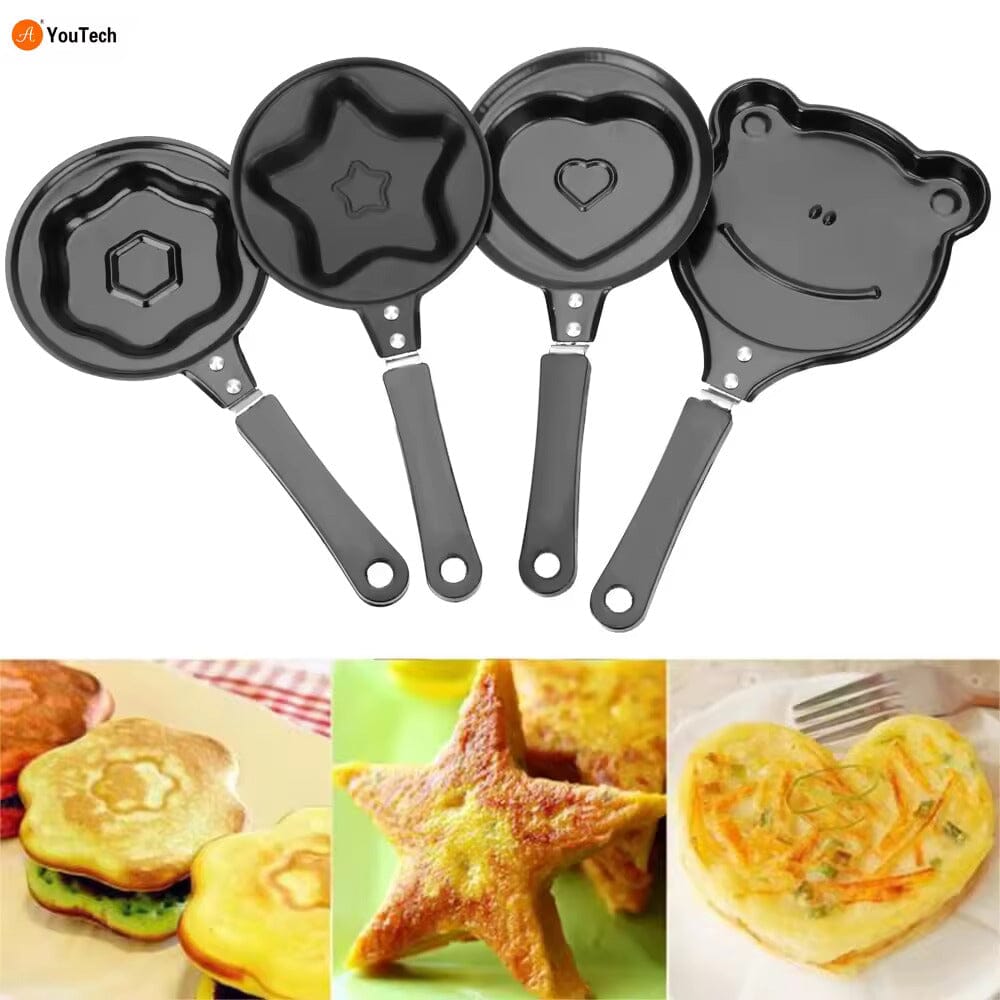 4-Piece Set: Breakfast Egg Omelet Pancake Flip Non-Stick Pan Kitchen Appliances - DailySale