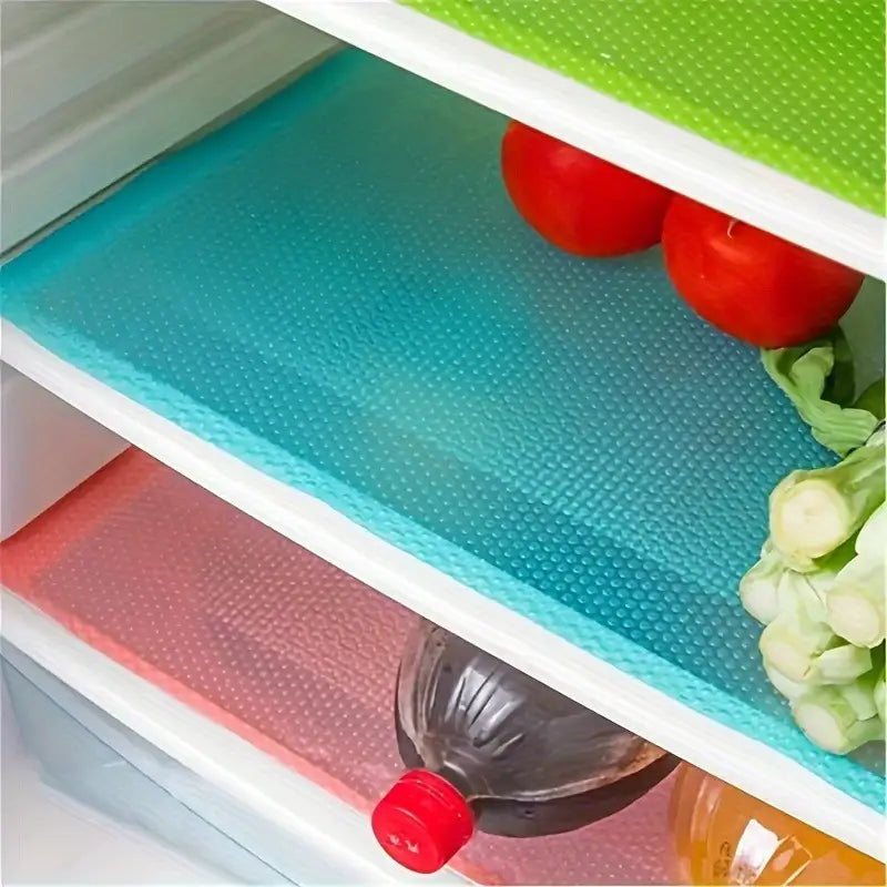 4-Piece Set: High-Quality Refrigerator Liners - Customizable Cabinet Mats Kitchen Tools & Gadgets - DailySale