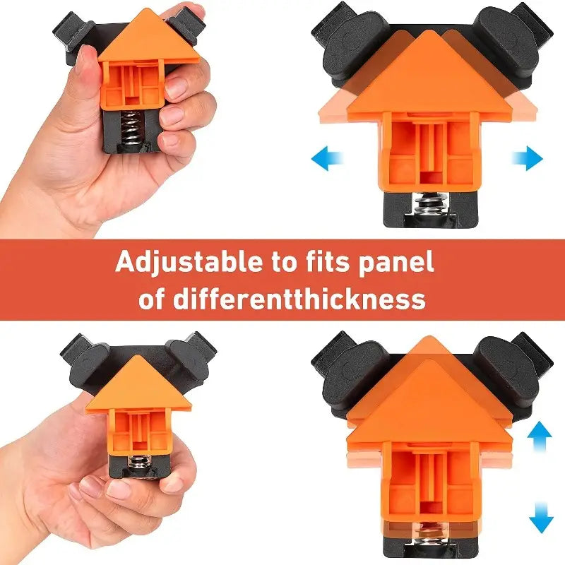 4-Piece Set: Precision 90 Degree Angle Clamps for Woodworking Home Improvement - DailySale