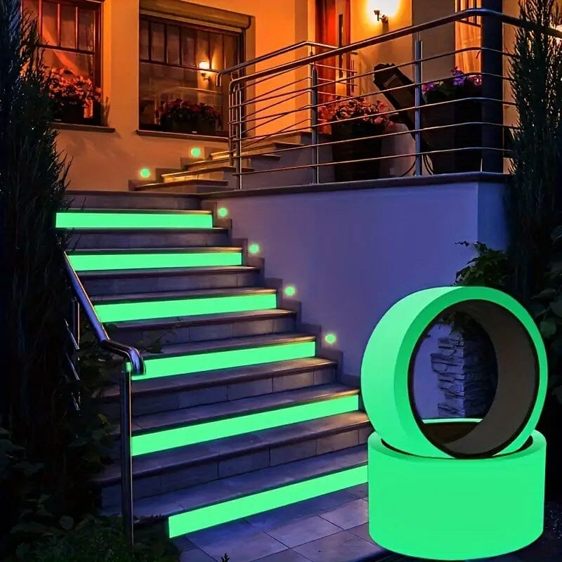 4-Pieces: Luminous Fluorescent Adhesive Tapes Outdoor Lighting - DailySale