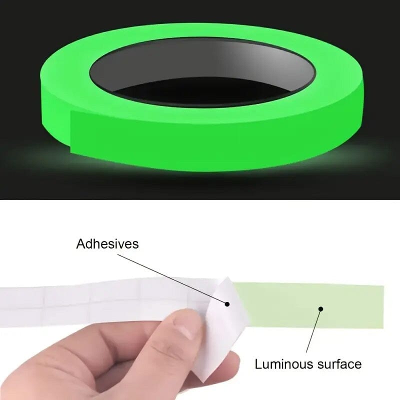 4-Pieces: Luminous Fluorescent Adhesive Tapes Outdoor Lighting - DailySale