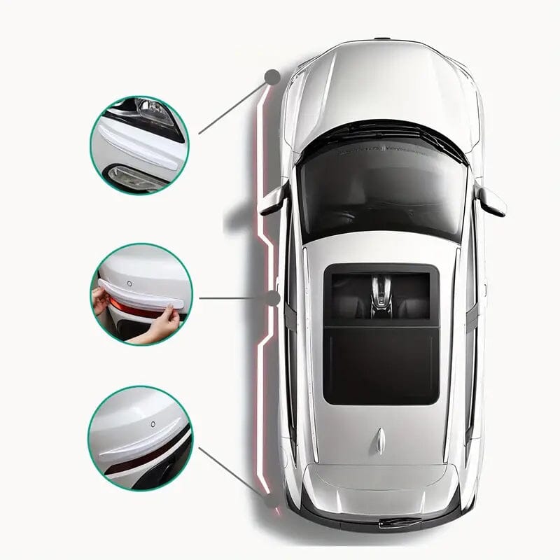 4-Pieces: Universal Car Carbon Fiber Anti-Collision Protector Automotive - DailySale