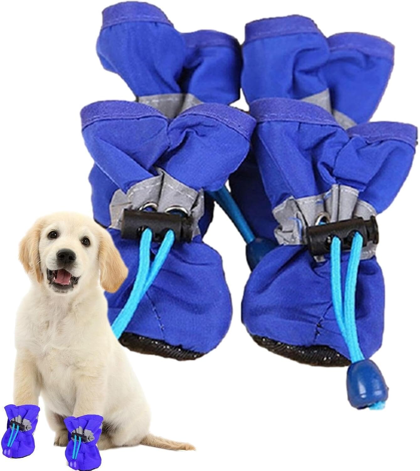 4-Pieces: Water-Resistant Dog Bootie Shoes Pet Supplies - DailySale