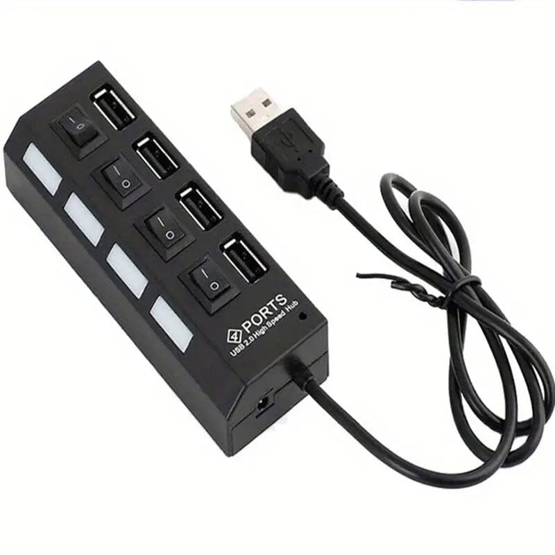 4-Port USB Switch Universal Hub Batteries & Power Accessories - DailySale