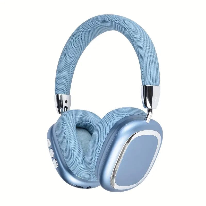 40-Hour Long-Lasting Wireless Noise-Cancelling Headphones Headphones Blue - DailySale