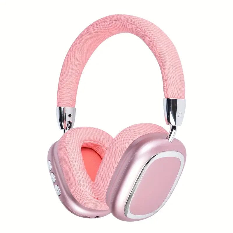 40-Hour Long-Lasting Wireless Noise-Cancelling Headphones Headphones Pink - DailySale