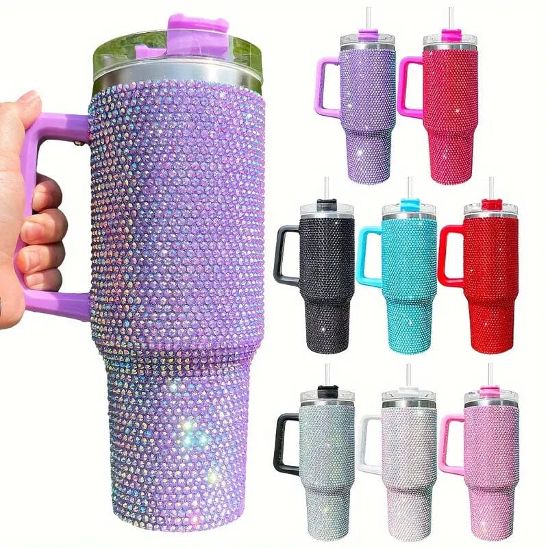 40 Oz Super Sparkly Rhinestone Bling Tumbler Sports & Outdoors - DailySale