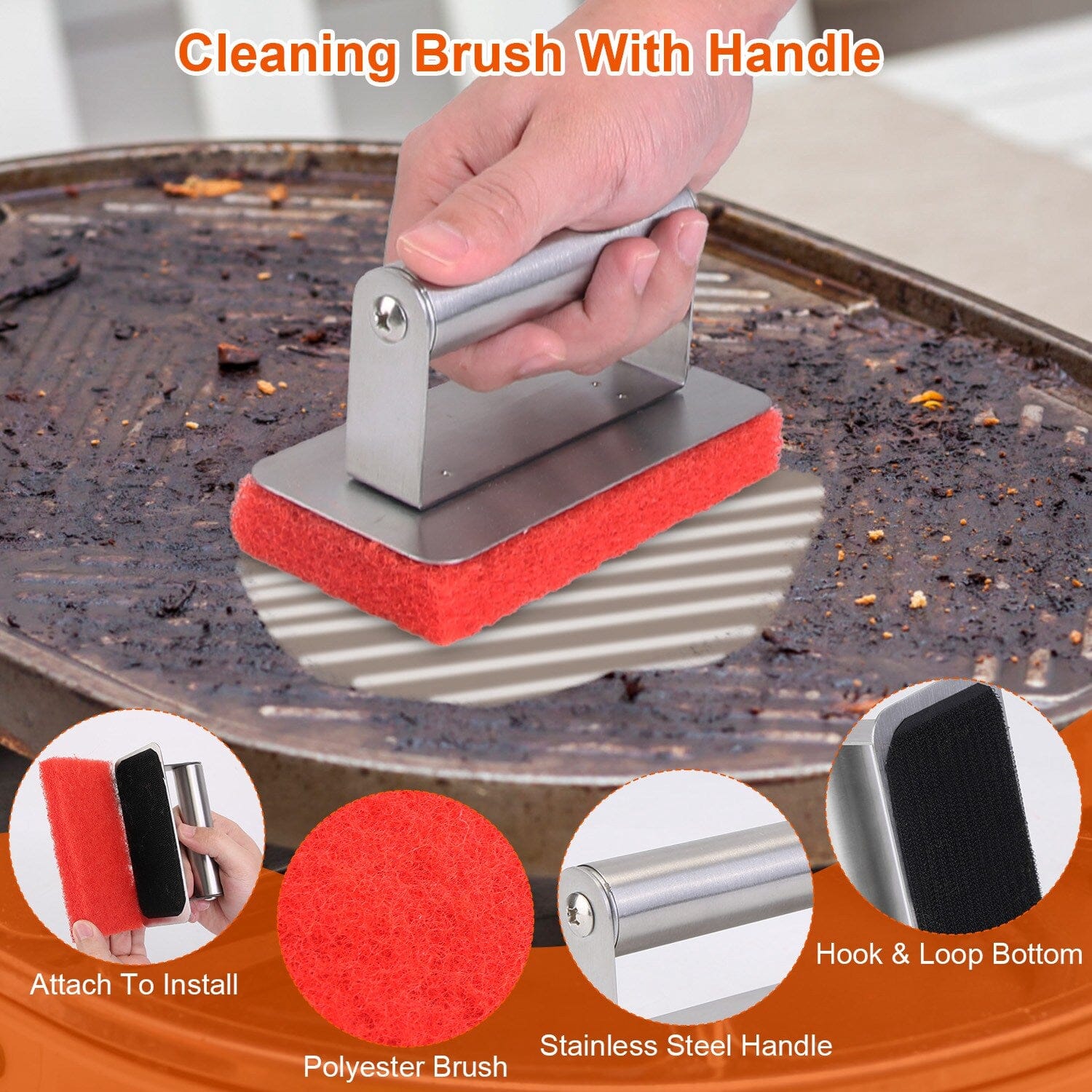 40-Piece: Griddle Cleaning Kit for Blackstone Kitchen Tools & Gadgets - DailySale