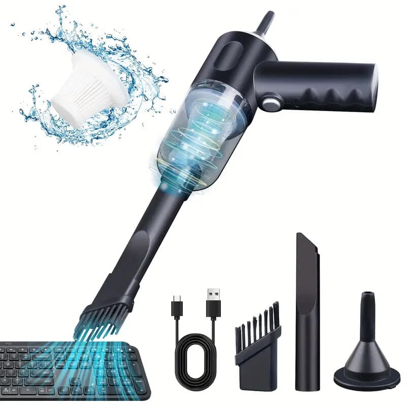 4000Pa Twin Turbine Motor Wireless Handheld Vacuum Cleaner Automotive - DailySale