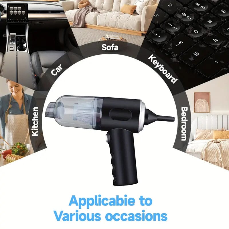 4000Pa Twin Turbine Motor Wireless Handheld Vacuum Cleaner Automotive - DailySale