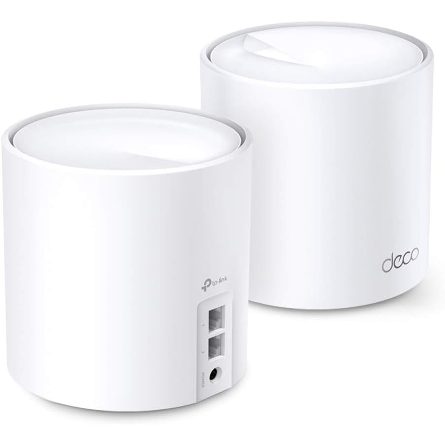 2-Pack: TP-Link AX1800 DECO X20 Wireless Dual-Band Gigabit Mesh Wi-Fi System