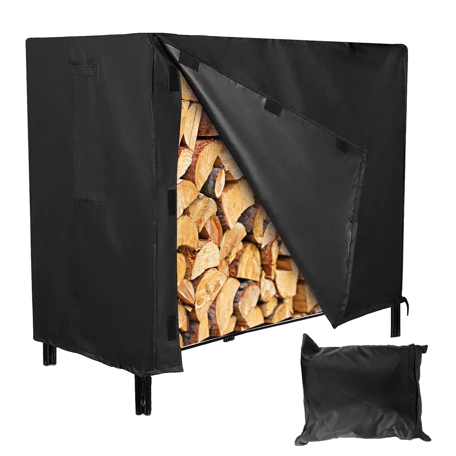 420D Oxford Fabric Firewood Rectangular Log Rack Cover Garden & Patio - DailySale