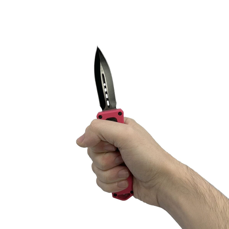 4.5" Dagger Blade OTF Knife with Belt Clip