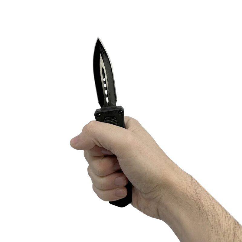 4.5" Dagger Blade OTF Knife with Belt Clip