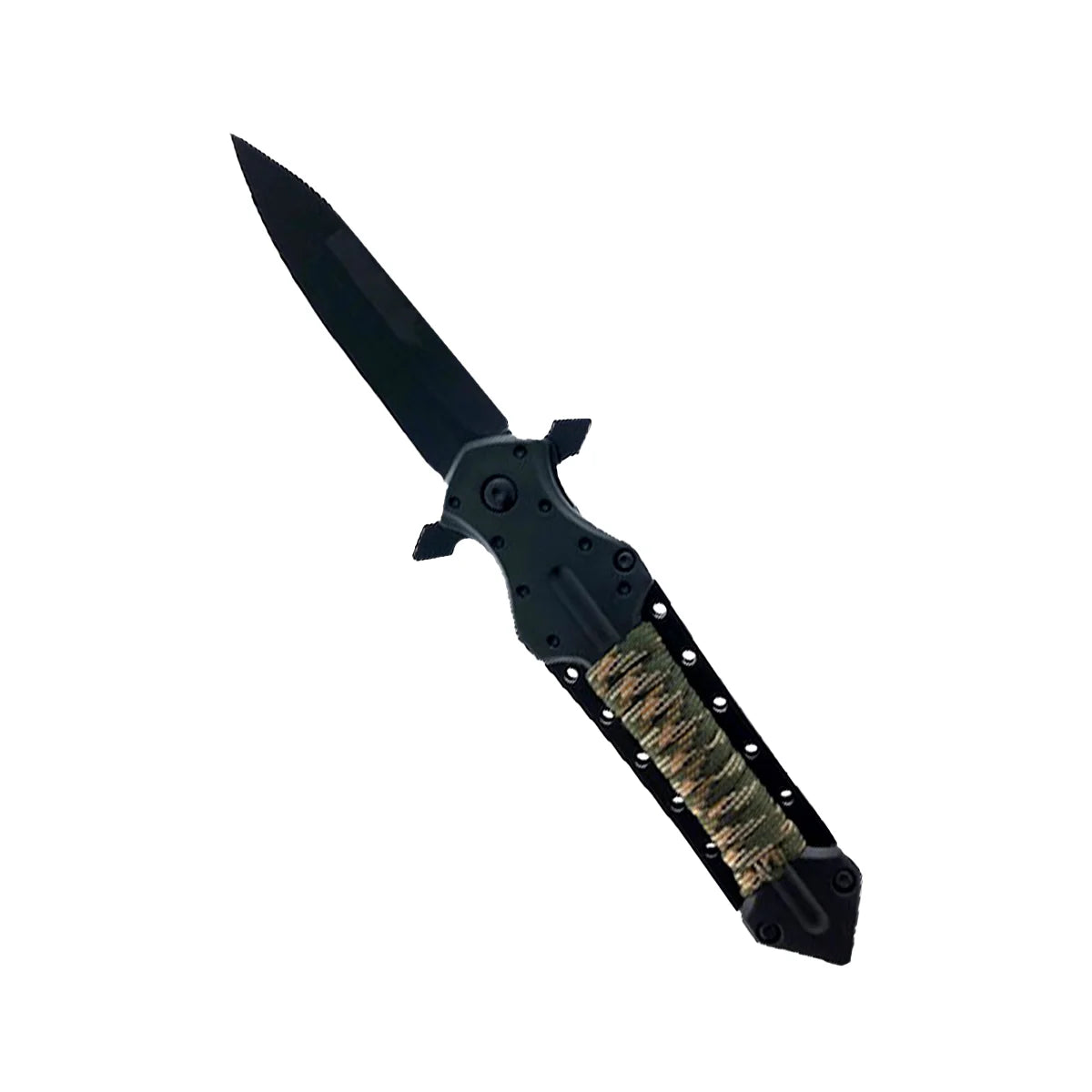 4.5" Spring Assisted Knife w/ Paracord Grip Tactical - DailySale