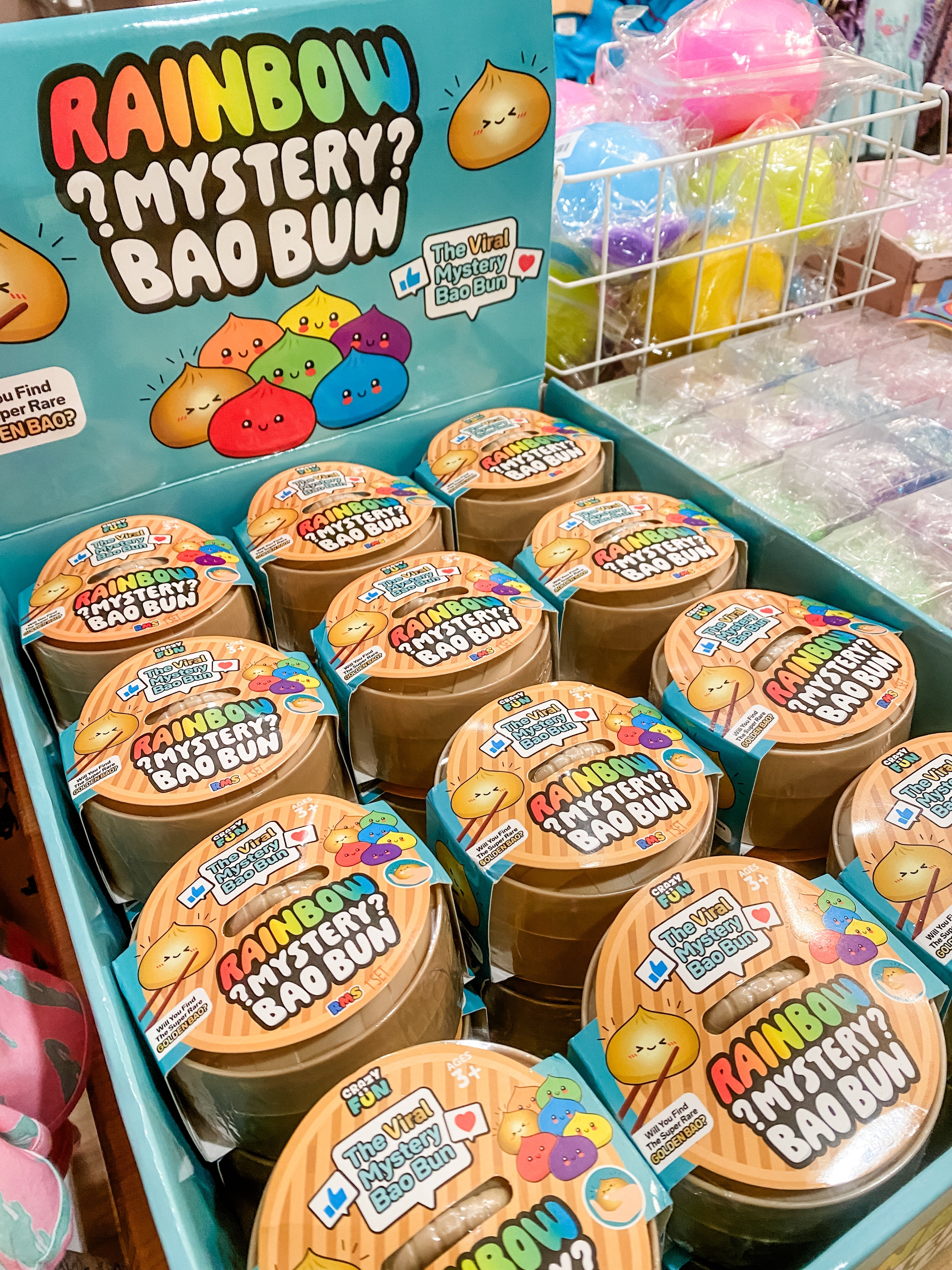 RMS Crazy Fun Rainbow Mystery Bao Bun | Mystery Squishy Toy & Rare Rainbow Chase
