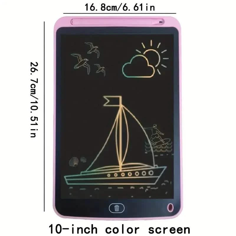 Digital LCD Writing Tablet with Stylus Pen – Reusable Wipeable Dry-Erase Doodle & Drawing Board