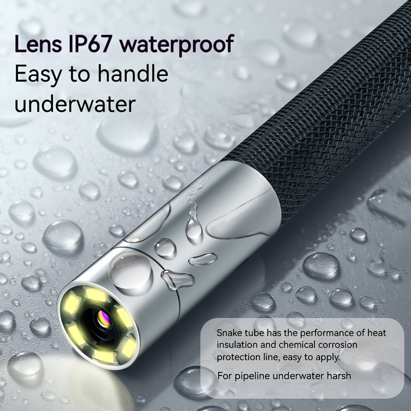 IP67 waterproof lens head under water droplets
