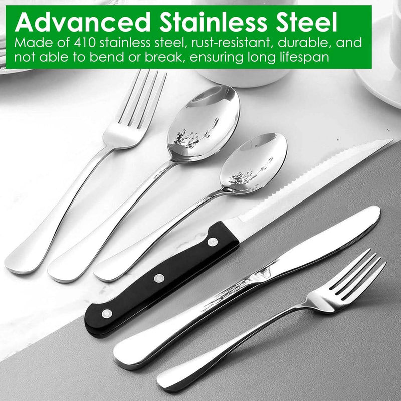 48-Piece: Stainless Steel Silverware Cutlery Set Wine & Dining - DailySale