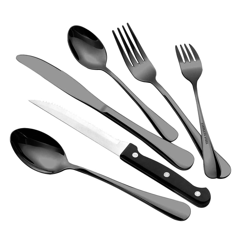 48-Piece: Stainless Steel Silverware Cutlery Set Wine & Dining - DailySale