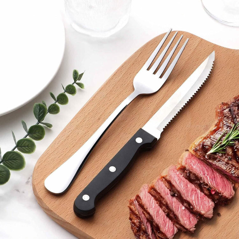 48-Piece: Stainless Steel Silverware Cutlery Set Wine & Dining - DailySale