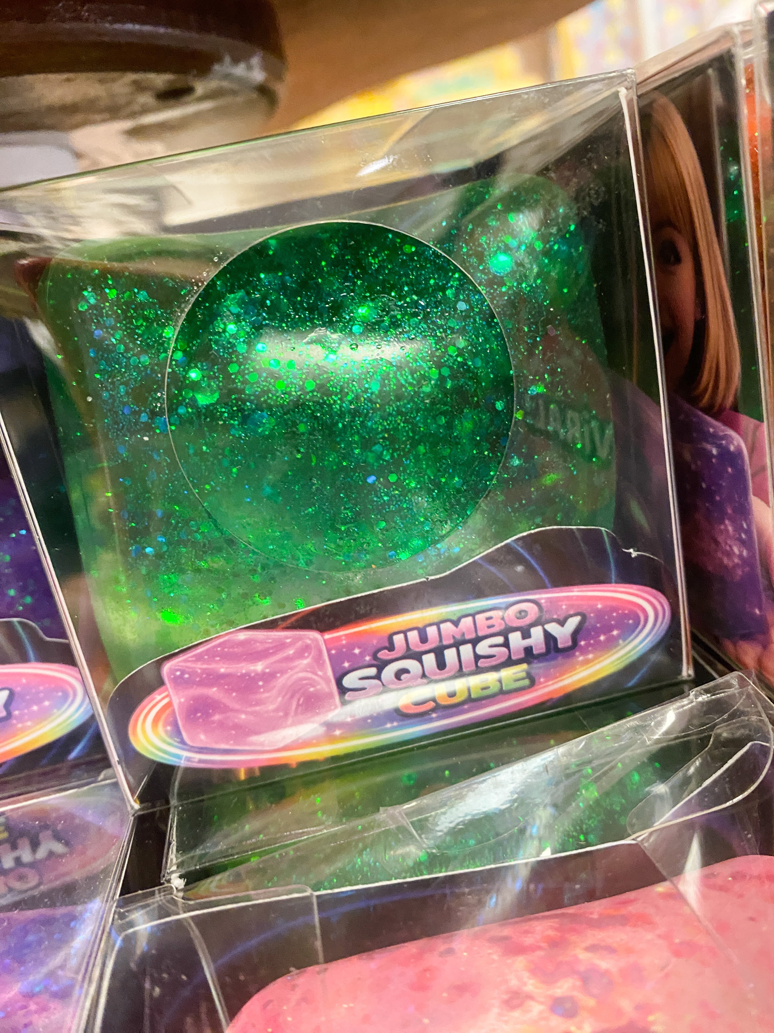 Fun Doh Jumbo Squishy Cube | Giant Glitter Sensory Stress Relief Fidget