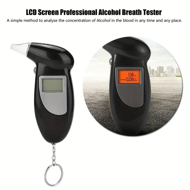 LCD Screen Professional Alcohol Breathalyzer Tester