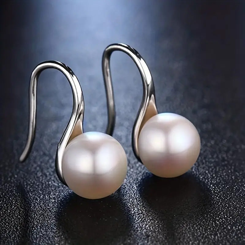 High-Heeled Shoes Pearl Earrings