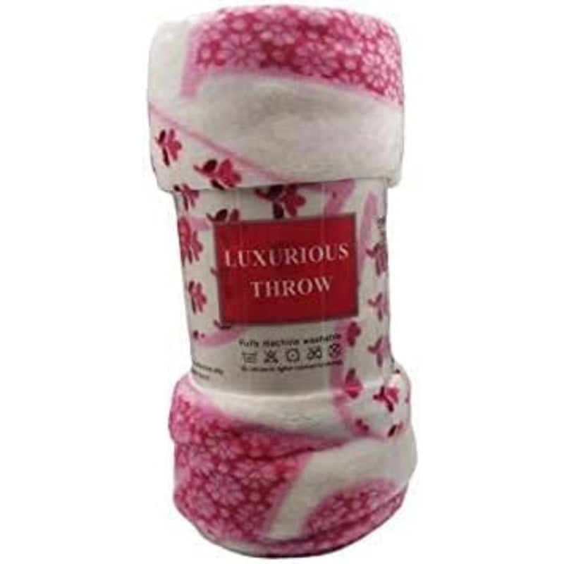 Valentine's Day Heart-Themed Throw Blanket – Ultra Plush, Soft, Cozy, and Luxurious Fleece, 50" x 60"