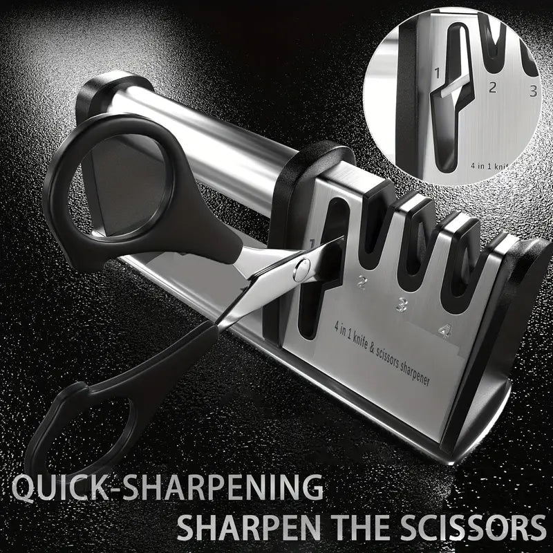 Professional 4-Stage Knife Sharpener Tool