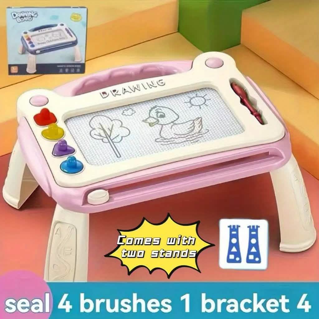 Magnetic 3-in-1 Drawing Board Toy – Pink & Blue
