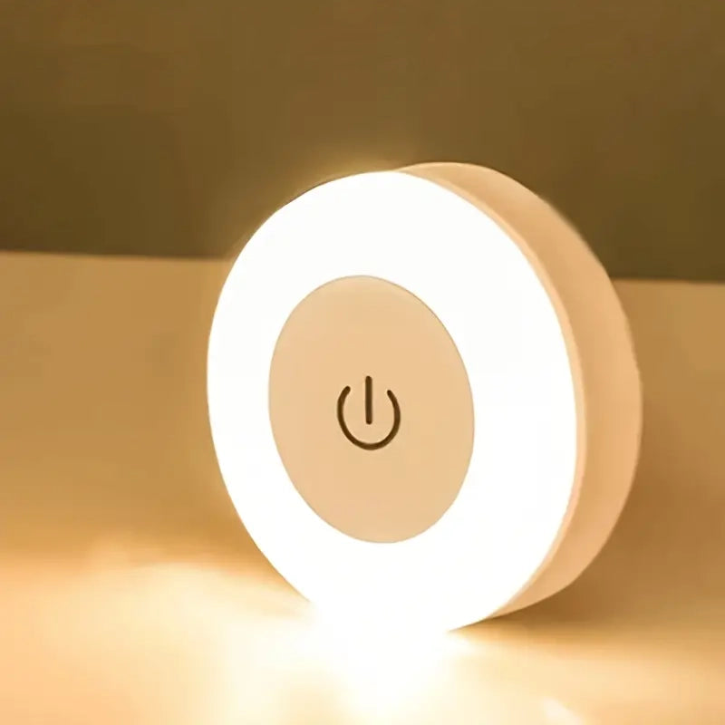 Dimmable Touch Sensor Wall Night Light, 3 Color Modes (White, Warm, Cool)