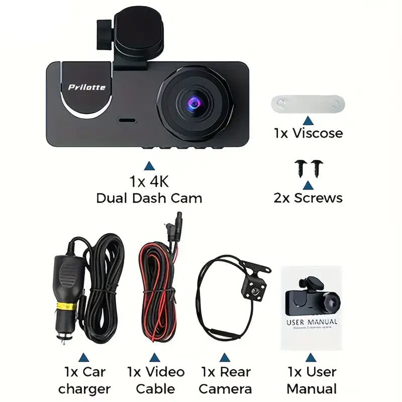 4K UHD Dash Camera for Cars with Free 32GB SD Card Automotive - DailySale